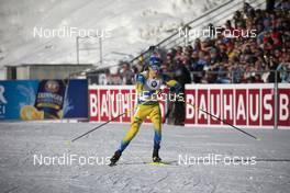22.02.2020, Antholz, Italy (ITA): Martin Ponsiluoma (SWE) - IBU world championships biathlon, relay men, Antholz (ITA). www.nordicfocus.com. © Manzoni/NordicFocus. Every downloaded picture is fee-liable.