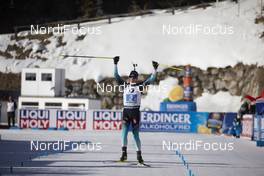 22.02.2020, Antholz, Italy (ITA): Quentin Fillon Maillet (FRA) - IBU world championships biathlon, relay men, Antholz (ITA). www.nordicfocus.com. © Manzoni/NordicFocus. Every downloaded picture is fee-liable.