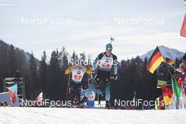 22.02.2020, Antholz, Italy (ITA): Erik Lesser (GER), Emilien Jacquelin (FRA), (l-r) - IBU world championships biathlon, relay men, Antholz (ITA). www.nordicfocus.com. © Manzoni/NordicFocus. Every downloaded picture is fee-liable.