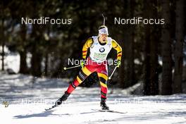 22.02.2020, Antholz, Italy (ITA): Thierry Langer (BEL) - IBU World Championships Biathlon, relay men, Antholz (ITA). www.nordicfocus.com. © Modica/NordicFocus. Every downloaded picture is fee-liable.