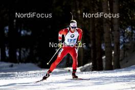 22.02.2020, Antholz, Italy (ITA): Christian Gow (CAN) - IBU World Championships Biathlon, relay men, Antholz (ITA). www.nordicfocus.com. © Modica/NordicFocus. Every downloaded picture is fee-liable.