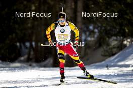 22.02.2020, Antholz, Italy (ITA): Tom Lahaye-Goffart (BEL) - IBU World Championships Biathlon, relay men, Antholz (ITA). www.nordicfocus.com. © Modica/NordicFocus. Every downloaded picture is fee-liable.