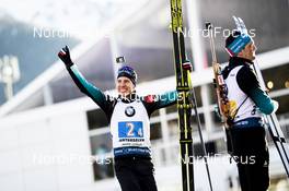 22.02.2020, Antholz, Italy (ITA): Quentin Fillon Maillet (FRA) - IBU World Championships Biathlon, relay men, Antholz (ITA). www.nordicfocus.com. © Modica/NordicFocus. Every downloaded picture is fee-liable.