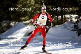 22.02.2020, Antholz, Italy (ITA): Adam Runnalls (CAN) - IBU World Championships Biathlon, relay men, Antholz (ITA). www.nordicfocus.com. © Modica/NordicFocus. Every downloaded picture is fee-liable.
