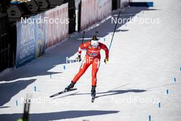 22.02.2020, Antholz, Italy (ITA): Nadia Moser (CAN) - IBU World Championships Biathlon, relay women, Antholz (ITA). www.nordicfocus.com. © Modica/NordicFocus. Every downloaded picture is fee-liable.