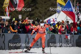 22.02.2020, Antholz, Italy (ITA): Emily Dickson (CAN) - IBU World Championships Biathlon, relay women, Antholz (ITA). www.nordicfocus.com. © Manzoni/NordicFocus. Every downloaded picture is fee-liable.