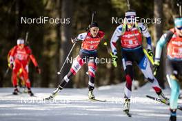 22.02.2020, Antholz, Italy (ITA): Julia Schwaiger (AUT), Julia Schwaiger (AUT) - IBU World Championships Biathlon, relay women, Antholz (ITA). www.nordicfocus.com. © Modica/NordicFocus. Every downloaded picture is fee-liable.