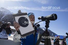 22.02.2020, Antholz, Italy (ITA): Event Feature: Kristian Mehringer (GER) use Swarovski - IBU World Championships Biathlon, relay women, Antholz (ITA). www.nordicfocus.com. © Manzoni/NordicFocus. Every downloaded picture is fee-liable.