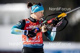 22.02.2020, Antholz, Italy (ITA): Julia Simon (FRA) - IBU World Championships Biathlon, relay women, Antholz (ITA). www.nordicfocus.com. © Modica/NordicFocus. Every downloaded picture is fee-liable.