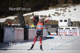 22.02.2020, Antholz, Italy (ITA): Marte Olsbu Roeiseland (NOR) - IBU World Championships Biathlon, relay women, Antholz (ITA). www.nordicfocus.com. © Manzoni/NordicFocus. Every downloaded picture is fee-liable.
