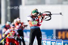 22.02.2020, Antholz, Italy (ITA): Lisa Theresa Hauser (AUT) - IBU World Championships Biathlon, relay women, Antholz (ITA). www.nordicfocus.com. © Modica/NordicFocus. Every downloaded picture is fee-liable.