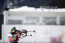 22.02.2020, Antholz, Italy (ITA): Lisa Theresa Hauser (AUT) - IBU World Championships Biathlon, relay women, Antholz (ITA). www.nordicfocus.com. © Modica/NordicFocus. Every downloaded picture is fee-liable.