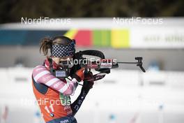 22.02.2020, Antholz, Italy (ITA): Clare Egan (USA) - IBU World Championships Biathlon, relay women, Antholz (ITA). www.nordicfocus.com. © Manzoni/NordicFocus. Every downloaded picture is fee-liable.