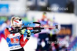 20.02.2020, Antholz, Italy (ITA): Emma Lunder (CAN) - IBU World Championships Biathlon, single mixed relay, Antholz (ITA). www.nordicfocus.com. © Modica/NordicFocus. Every downloaded picture is fee-liable.