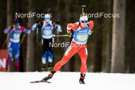 20.02.2020, Antholz, Italy (ITA): Christian Gow (CAN) - IBU World Championships Biathlon, single mixed relay, Antholz (ITA). www.nordicfocus.com. © Modica/NordicFocus. Every downloaded picture is fee-liable.