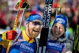 20.02.2020, Antholz, Italy (ITA): Franziska Preuss (GER), Erik Lesser (GER), (l-r) - IBU World Championships Biathlon, single mixed relay, Antholz (ITA). www.nordicfocus.com. © Modica/NordicFocus. Every downloaded picture is fee-liable.