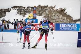 20.02.2020, Antholz, Italy (ITA): 61, Marte Olsbu Roeiseland (NOR), Johannes Thingnes Boe (NOR), (l-r) - IBU World Championships Biathlon, single mixed relay, Antholz (ITA). www.nordicfocus.com. © Manzoni/NordicFocus. Every downloaded picture is fee-liable.