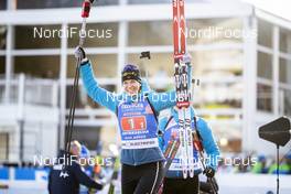20.02.2020, Antholz, Italy (ITA): Anais Bescond (FRA) - IBU World Championships Biathlon, single mixed relay, Antholz (ITA). www.nordicfocus.com. © Modica/NordicFocus. Every downloaded picture is fee-liable.