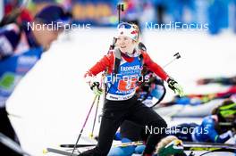 20.02.2020, Antholz, Italy (ITA): Emma Lunder (CAN) - IBU World Championships Biathlon, single mixed relay, Antholz (ITA). www.nordicfocus.com. © Modica/NordicFocus. Every downloaded picture is fee-liable.