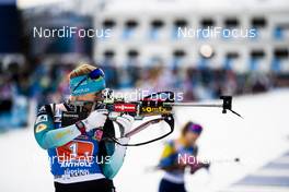 20.02.2020, Antholz, Italy (ITA): Anais Bescond (FRA) - IBU World Championships Biathlon, single mixed relay, Antholz (ITA). www.nordicfocus.com. © Modica/NordicFocus. Every downloaded picture is fee-liable.