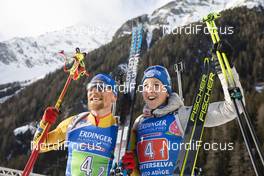 20.02.2020, Antholz, Italy (ITA): Erik Lesser (GER), Franziska Preuss (GER), (l-r) - IBU World Championships Biathlon, single mixed relay, Antholz (ITA). www.nordicfocus.com. © Manzoni/NordicFocus. Every downloaded picture is fee-liable.