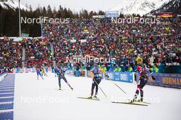 20.02.2020, Antholz, Italy (ITA): Susan Dunklee (USA), Franziska Preuss (GER), Lisa Theresa Hauser (AUT), (l-r) - IBU World Championships Biathlon, single mixed relay, Antholz (ITA). www.nordicfocus.com. © Manzoni/NordicFocus. Every downloaded picture is fee-liable.