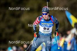 15.02.2020, Antholz, Italy (ITA): Jake Brown (USA) - IBU World Championships Biathlon, sprint men, Antholz (ITA). www.nordicfocus.com. © Modica/NordicFocus. Every downloaded picture is fee-liable.