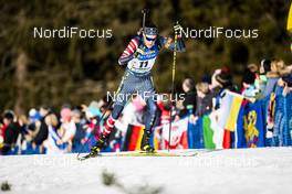 15.02.2020, Antholz, Italy (ITA): Leif Nordgren (USA) - IBU World Championships Biathlon, sprint men, Antholz (ITA). www.nordicfocus.com. © Modica/NordicFocus. Every downloaded picture is fee-liable.