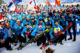 15.02.2020, Antholz, Italy (ITA): Quentin Fillon Maillet (FRA), Martin Fourcade (FRA), (l-r) - IBU World Championships Biathlon, sprint men, Antholz (ITA). www.nordicfocus.com. © Modica/NordicFocus. Every downloaded picture is fee-liable.
