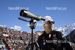 15.02.2020, Antholz, Italy (ITA): Siegfried Mazet (FRA) coach team Norway - IBU World Championships Biathlon, sprint men, Antholz (ITA). www.nordicfocus.com. © Manzoni/NordicFocus. Every downloaded picture is fee-liable.