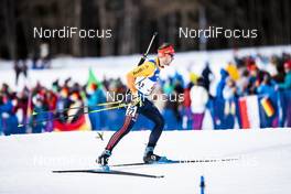 15.02.2020, Antholz, Italy (ITA): Arnd Peiffer (GER) - IBU World Championships Biathlon, sprint men, Antholz (ITA). www.nordicfocus.com. © Modica/NordicFocus. Every downloaded picture is fee-liable.