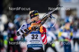 15.02.2020, Antholz, Italy (ITA): Julian Eberhard (AUT) - IBU World Championships Biathlon, sprint men, Antholz (ITA). www.nordicfocus.com. © Modica/NordicFocus. Every downloaded picture is fee-liable.