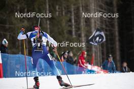 15.02.2020, Antholz, Italy (ITA): Mario Dolder (SUI) - IBU World Championships Biathlon, sprint men, Antholz (ITA). www.nordicfocus.com. © Manzoni/NordicFocus. Every downloaded picture is fee-liable.