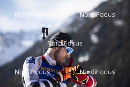 15.02.2020, Antholz, Italy (ITA): Dominik Landertinger (AUT) - IBU World Championships Biathlon, sprint men, Antholz (ITA). www.nordicfocus.com. © Manzoni/NordicFocus. Every downloaded picture is fee-liable.