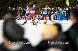 15.02.2020, Antholz, Italy (ITA): Fangming Cheng (CHN), Johannes Dale (NOR), (l-r) - IBU World Championships Biathlon, sprint men, Antholz (ITA). www.nordicfocus.com. © Modica/NordicFocus. Every downloaded picture is fee-liable.