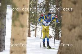 15.02.2020, Antholz, Italy (ITA): Martin Ponsiluoma (SWE) - IBU World Championships Biathlon, sprint men, Antholz (ITA). www.nordicfocus.com. © Manzoni/NordicFocus. Every downloaded picture is fee-liable.