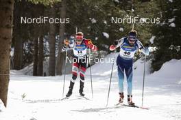 15.02.2020, Antholz, Italy (ITA): Simon Eder (AUT), Benjamin Weger (SUI), (l-r) - IBU World Championships Biathlon, sprint men, Antholz (ITA). www.nordicfocus.com. © Manzoni/NordicFocus. Every downloaded picture is fee-liable.