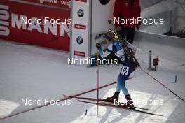 14.02.2020, Antholz, Italy (ITA): Elisa Gasparin (SUI) - IBU World Championships Biathlon, sprint women, Antholz (ITA). www.nordicfocus.com. © Manzoni/NordicFocus. Every downloaded picture is fee-liable.