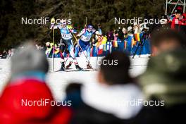 14.02.2020, Antholz, Italy (ITA): Marketa Davidova (CZE), Aita Gasparin (SUI), (l-r) - IBU World Championships Biathlon, sprint women, Antholz (ITA). www.nordicfocus.com. © Modica/NordicFocus. Every downloaded picture is fee-liable.