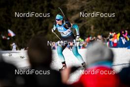 14.02.2020, Antholz, Italy (ITA): Anais Bescond (FRA) - IBU World Championships Biathlon, sprint women, Antholz (ITA). www.nordicfocus.com. © Modica/NordicFocus. Every downloaded picture is fee-liable.