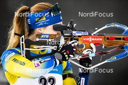 14.02.2020, Antholz, Italy (ITA): Mona Brorsson (SWE) - IBU World Championships Biathlon, sprint women, Antholz (ITA). www.nordicfocus.com. © Modica/NordicFocus. Every downloaded picture is fee-liable.