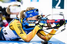 14.02.2020, Antholz, Italy (ITA): Suvi Minkkinen (FIN) - IBU World Championships Biathlon, sprint women, Antholz (ITA). www.nordicfocus.com. © Modica/NordicFocus. Every downloaded picture is fee-liable.
