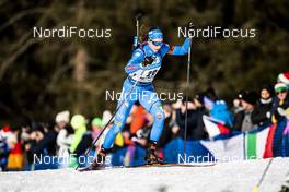 14.02.2020, Antholz, Italy (ITA): Lisa Vittozzi (ITA) - IBU World Championships Biathlon, sprint women, Antholz (ITA). www.nordicfocus.com. © Modica/NordicFocus. Every downloaded picture is fee-liable.