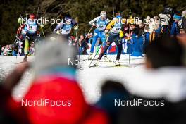14.02.2020, Antholz, Italy (ITA): Franziska Preuss (GER), Lea Einfalt (SLO), Kaisa Makarainen (FIN), (l-r) - IBU World Championships Biathlon, sprint women, Antholz (ITA). www.nordicfocus.com. © Modica/NordicFocus. Every downloaded picture is fee-liable.