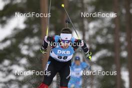 28.11.2020, Kontiolahti, Finland (FIN): Christian Gow (CAN) -  IBU world cup biathlon, individual men, Kontiolahti (FIN). www.nordicfocus.com. © Manzoni/NordicFocus. Every downloaded picture is fee-liable.