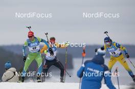 28.11.2020, Kontiolahti, Finland (FIN): Jakov Fak (SLO), Johannes Kuehn (GER), Jesper Nelin (SWE), (l-r) -  IBU world cup biathlon, individual men, Kontiolahti (FIN). www.nordicfocus.com. © Manzoni/NordicFocus. Every downloaded picture is fee-liable.