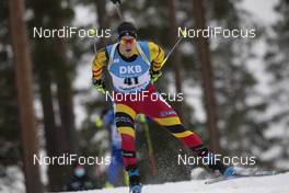 28.11.2020, Kontiolahti, Finland (FIN): Thierry Langer (BEL) -  IBU world cup biathlon, individual men, Kontiolahti (FIN). www.nordicfocus.com. © Manzoni/NordicFocus. Every downloaded picture is fee-liable.