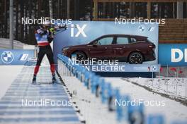 29.11.2020, Kontiolahti, Finland (FIN): Industry Feature: The new BMW iX at the shooting range -  IBU world cup biathlon, sprint men, Kontiolahti (FIN). www.nordicfocus.com. © Manzoni/NordicFocus. Every downloaded picture is fee-liable.