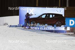 27.11.2020, Kontiolahti, Finland (FIN): Industry Feature: New BMW iX at the shooting range -  IBU world cup biathlon, training, Kontiolahti (FIN). www.nordicfocus.com. © Manzoni/NordicFocus. Every downloaded picture is fee-liable.