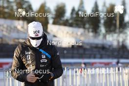 27.11.2020, Kontiolahti, Finland (FIN): Event Feature: Norwegian Coach wears a mask -  IBU world cup biathlon, training, Kontiolahti (FIN). www.nordicfocus.com. © Manzoni/NordicFocus. Every downloaded picture is fee-liable.